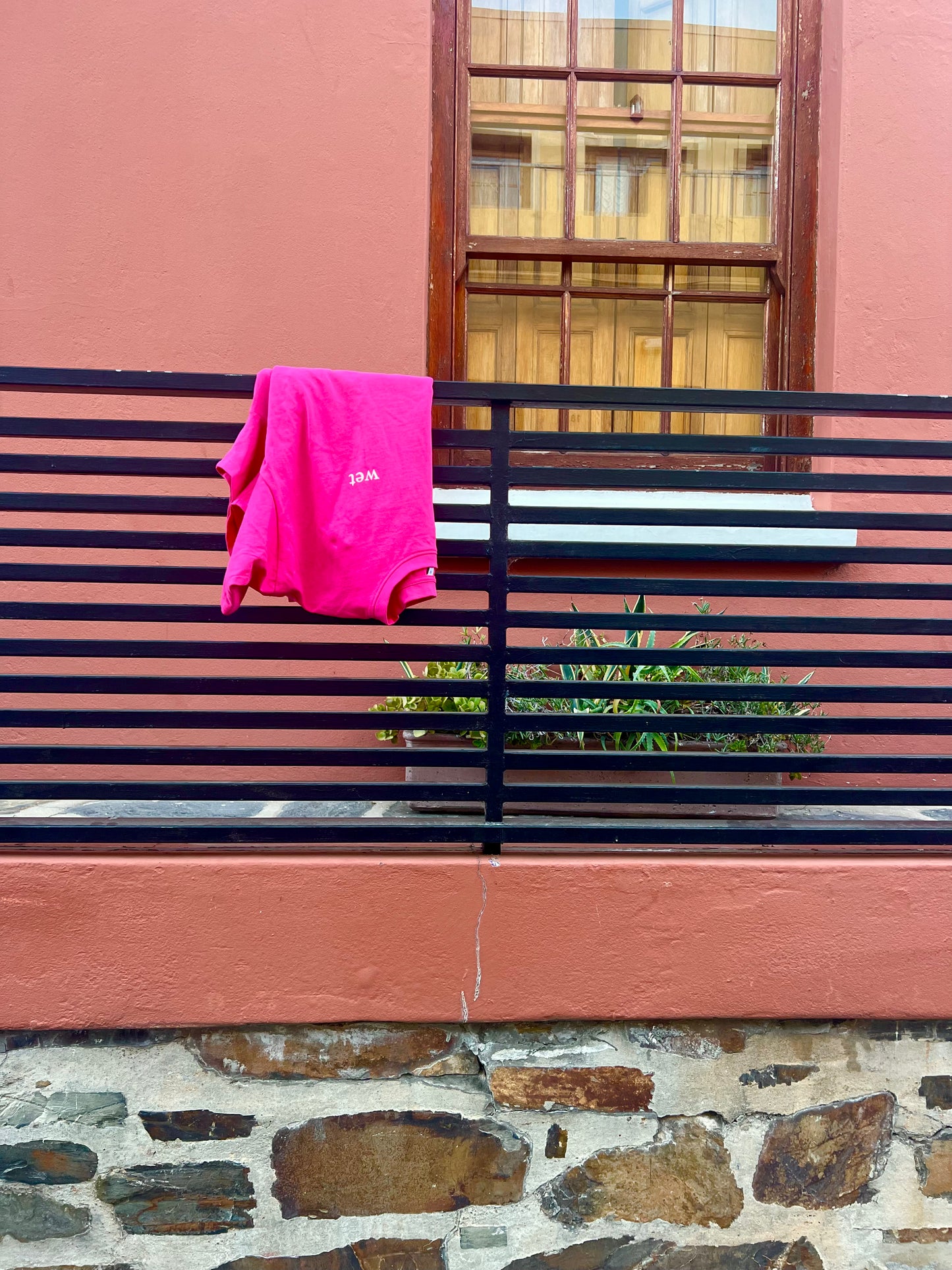 B WET Oversized Sleeve Tees Pink