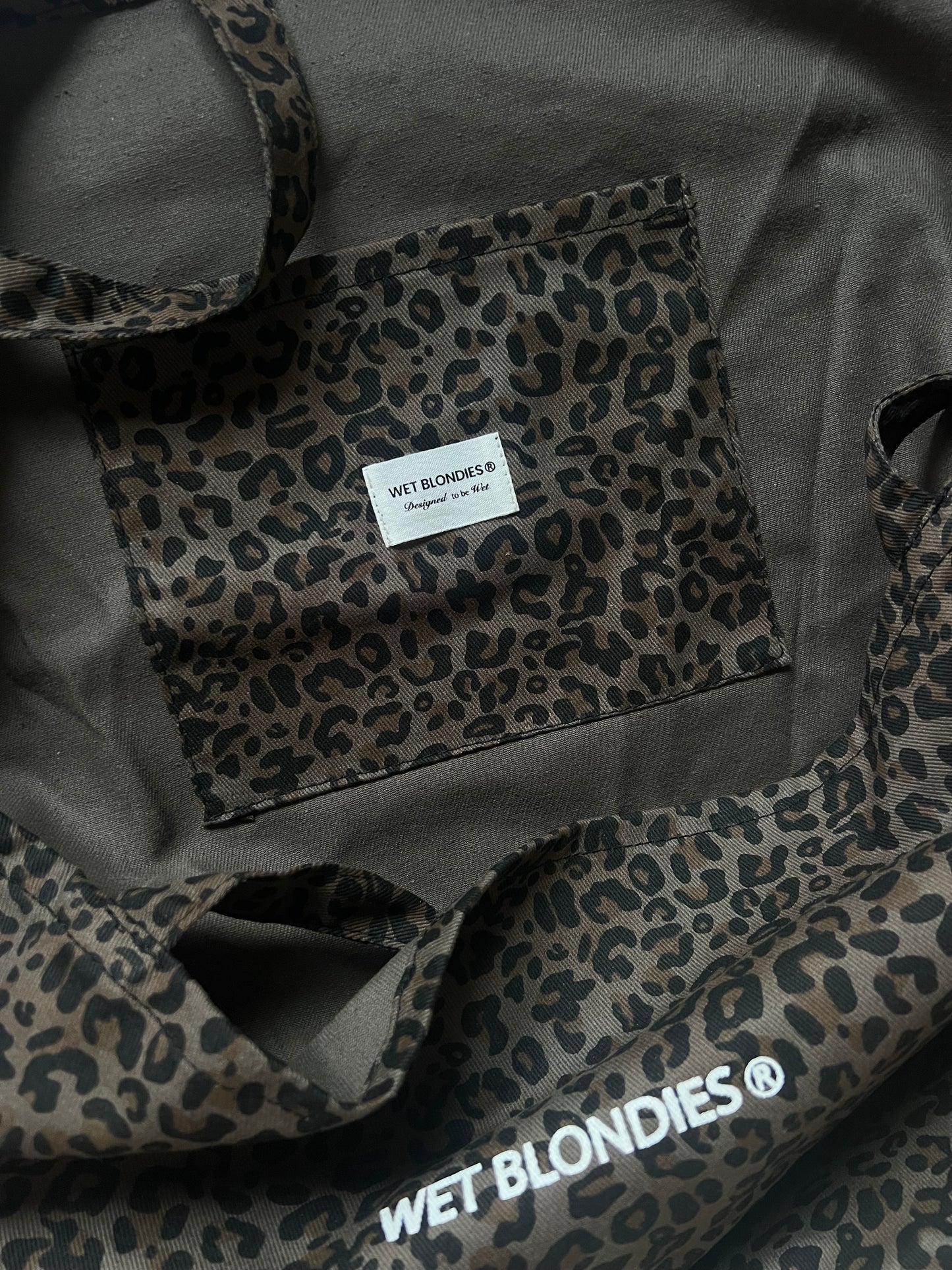 Leopard print "handy" tote bag