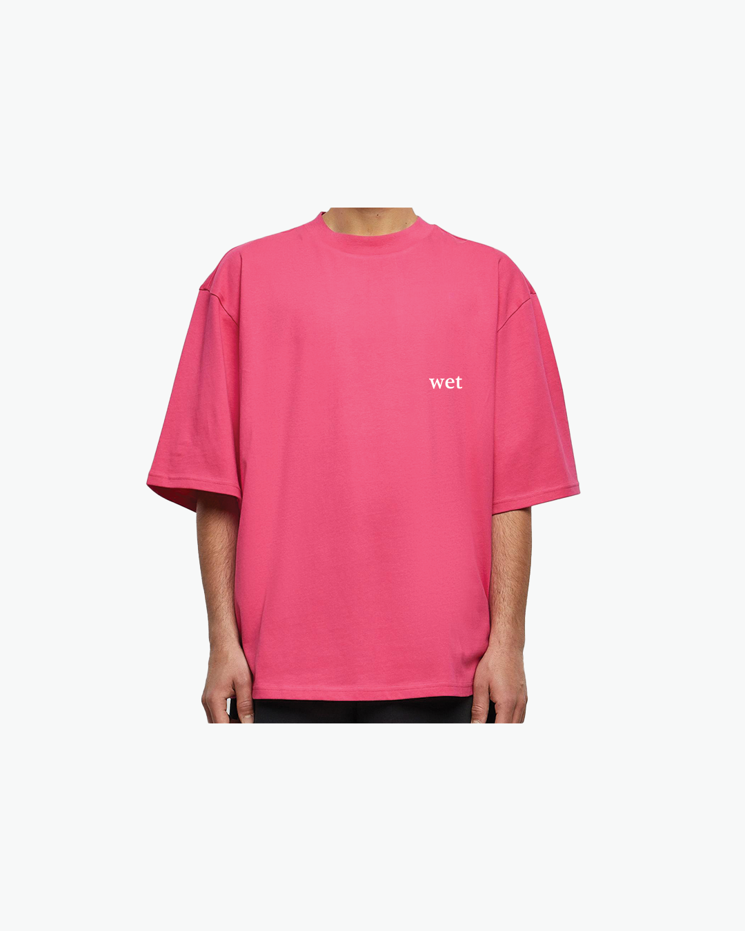 B WET Oversized Sleeve Tees Pink