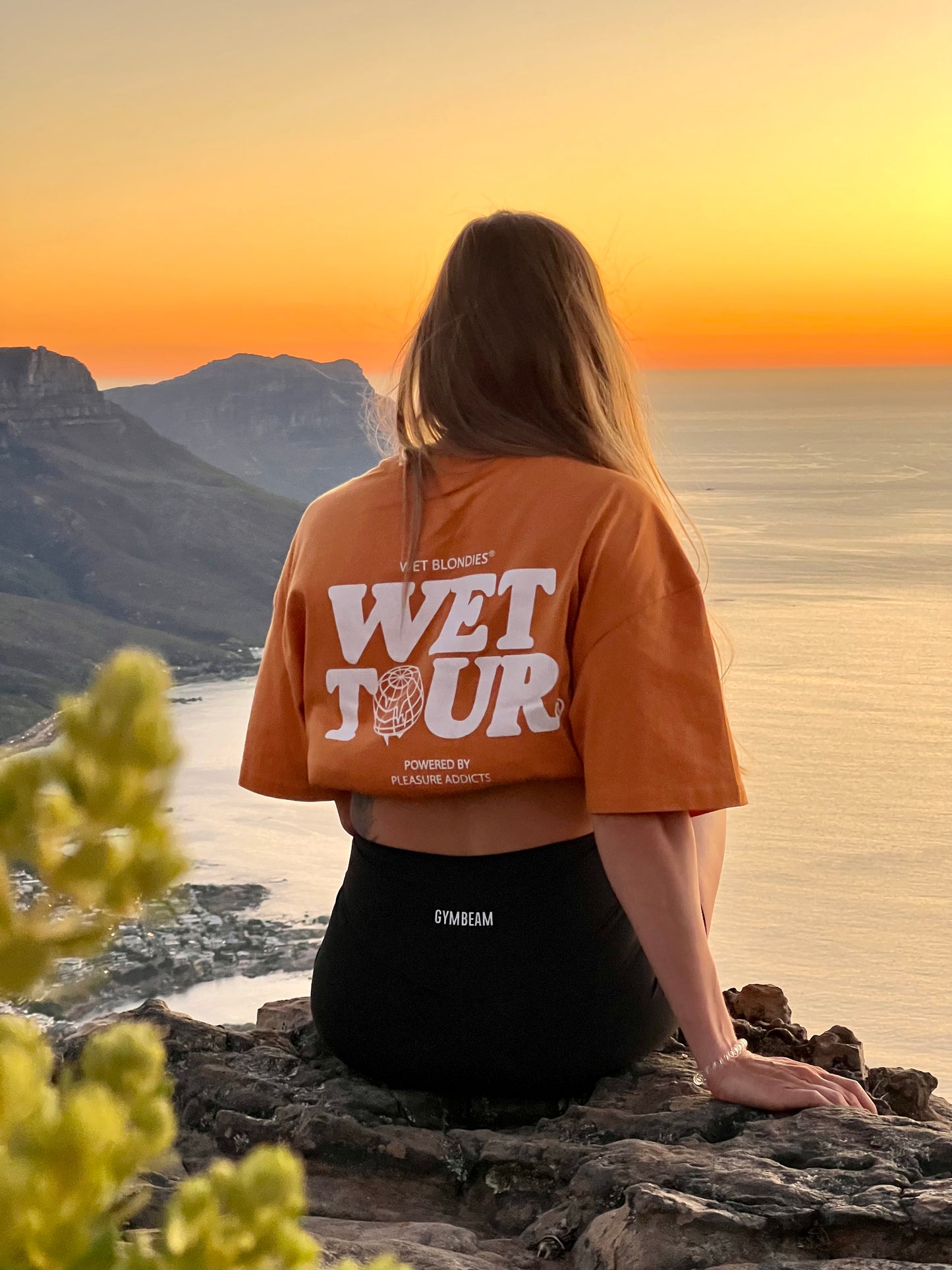 WET TOUR Tees Orange flow