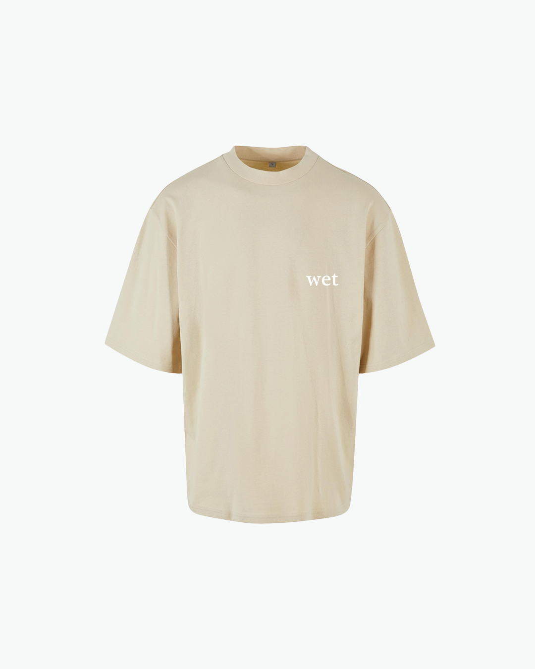 B WET Oversized Sleeve Tees Sand