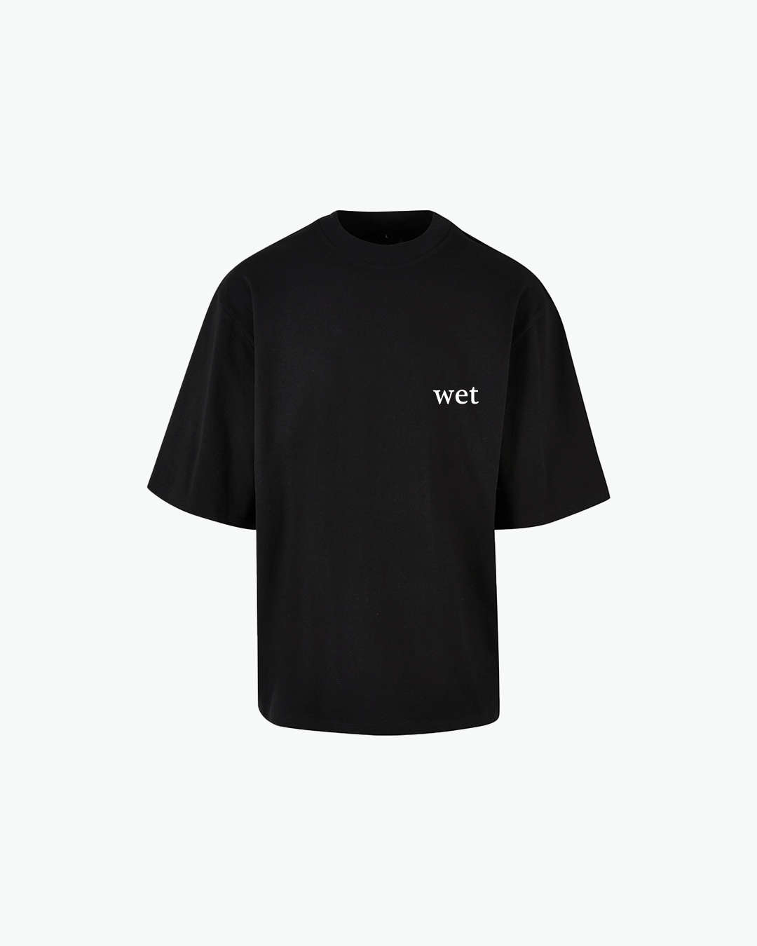 B WET Oversized Sleeve Tees Black