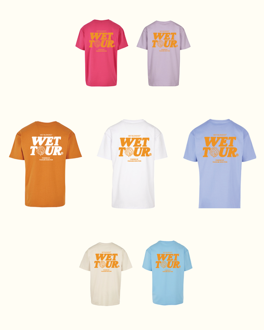 WET TOUR Tees Orange flow